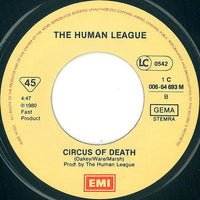 The Human League : Being Boiled / Circus Of Death (7", Single, Mono, RE)