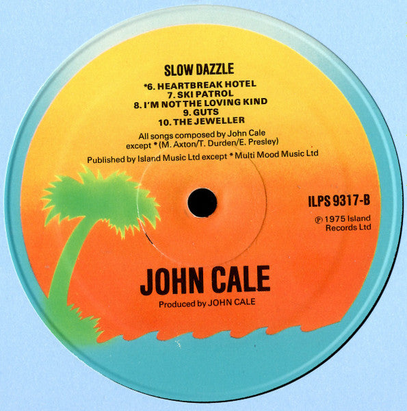 John Cale : Slow Dazzle (LP, Album, RP)