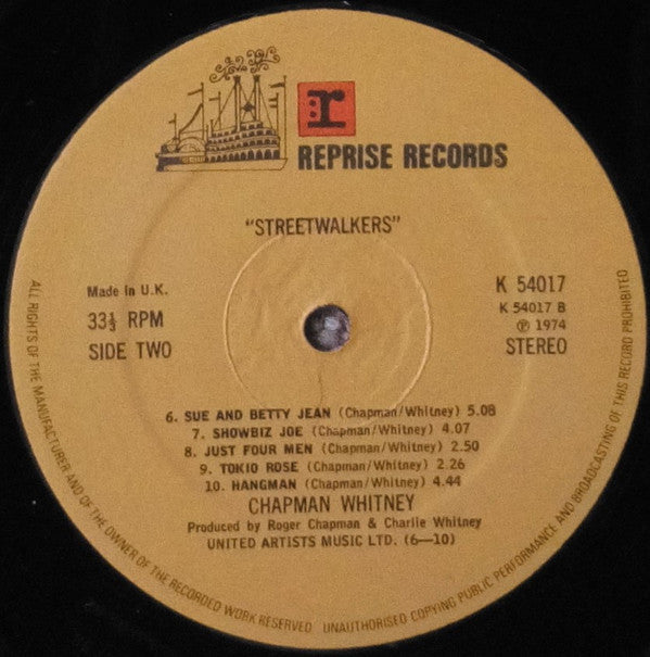 Chapman-Whitney : Streetwalkers (LP, Album)
