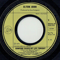 Elton John : Someone Saved My Life Tonight (7", Single)