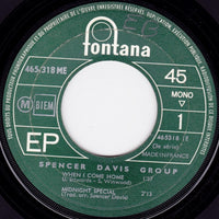 Le Spencer Davis Group* : When I Come Home (7", EP, Mono)