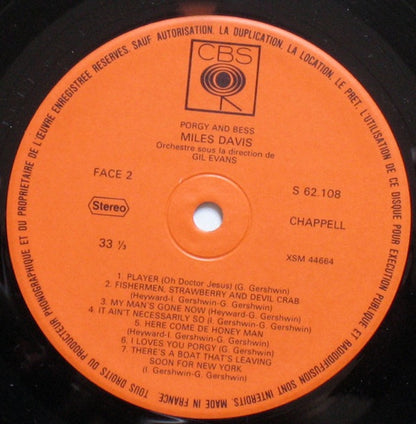 Miles Davis : Porgy And Bess (LP, Album, RE)