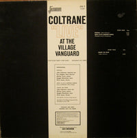 Coltrane* : "Live" At The Village Vanguard (LP, Album, RE)