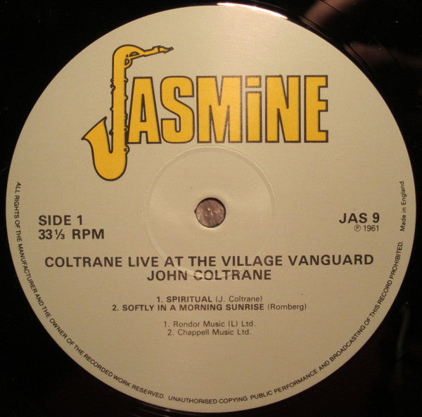 Coltrane* : "Live" At The Village Vanguard (LP, Album, RE)