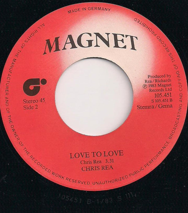 Chris Rea : I Can Hear Your Heartbeat (7", Single)