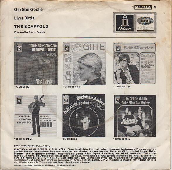 Scaffold : Gin Gan Goolie / Liver Birds (7", Single)