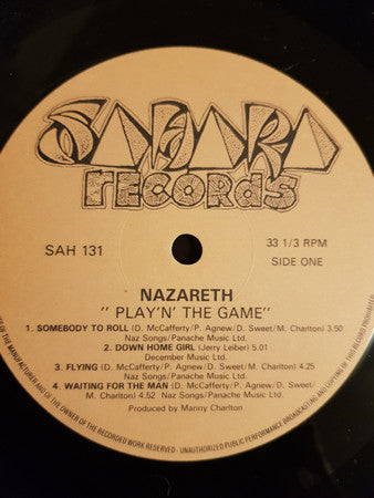 Nazareth (2) : Play'n' The Game (LP, Album, RE)