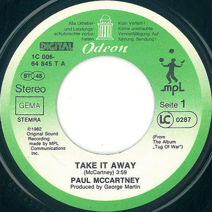 Paul McCartney : Take It Away (7", Single)