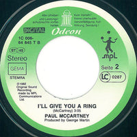 Paul McCartney : Take It Away (7", Single)