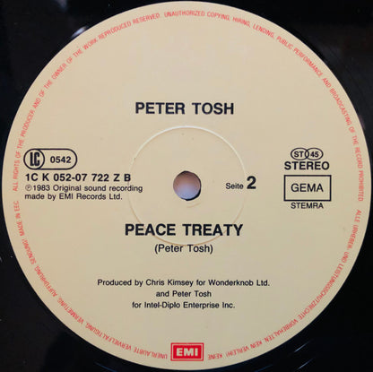 Peter Tosh : Johnny B. Goode / Peace Treaty (12", Maxi)