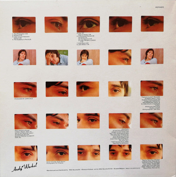 John Cale : The Academy In Peril (LP, Album, RE)