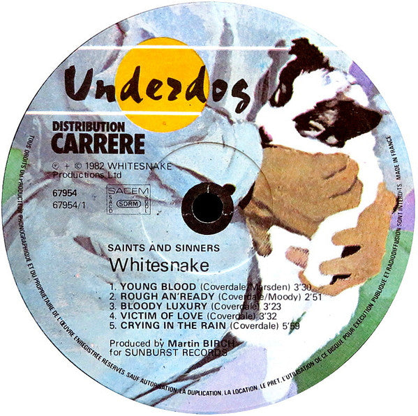 Whitesnake : Saints & Sinners (LP, Album)