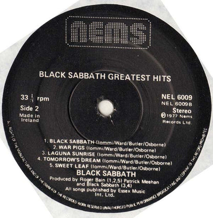 Black Sabbath : Greatest Hits (LP, Comp)