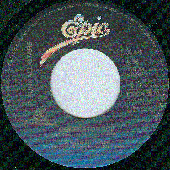 P-Funk All Stars : Generator Pop / Hydraulic Pump (7", Single)