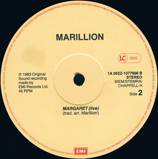 Marillion : Garden Party (The Great Cucumber Massacre) (12", Single)