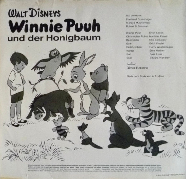 Dieter Borsche : Walt Disney's Winnie Puuh Und Der Honigbaum (LP, Club)