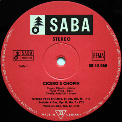 Eugen Cicero : Cicero's Chopin (LP, Album)