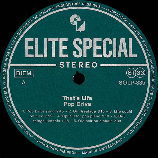Pop Drive Ltd. : That's Life (LP, Album)