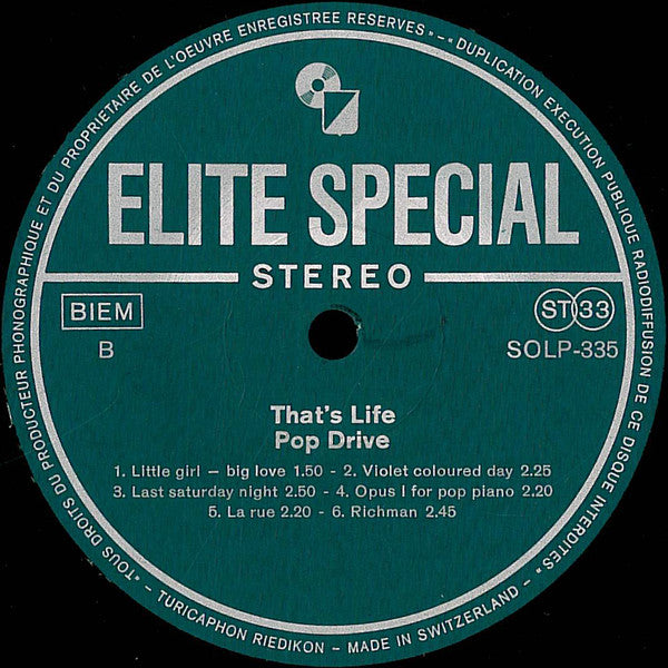 Pop Drive Ltd. : That's Life (LP, Album)