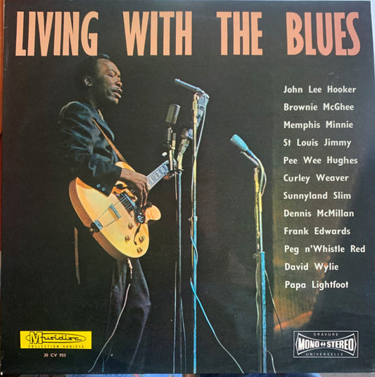 Various : Living With The Blues (LP, Comp, RE)