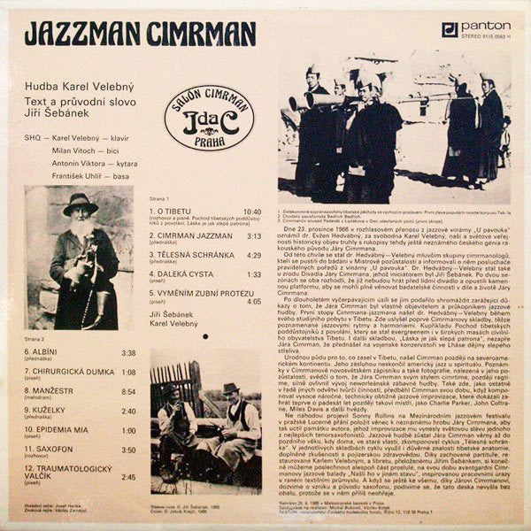 Salón Cimrman : Jazzman Cimrman (LP, Album)