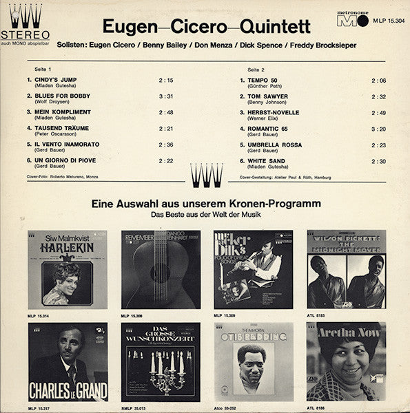 Eugen Cicero Quintett : Eugen Cicero Quintett (LP, Album)
