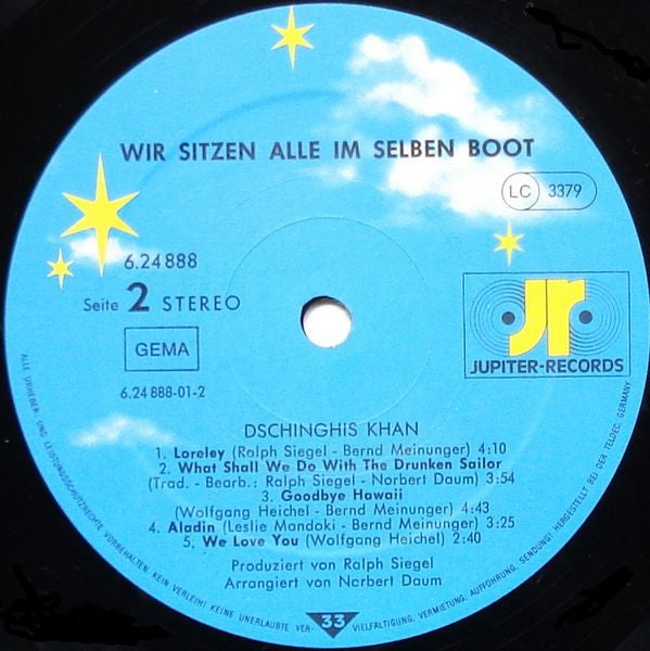 Dschinghis Khan : Wir Sitzen Alle Im Selben Boot (LP, Album)