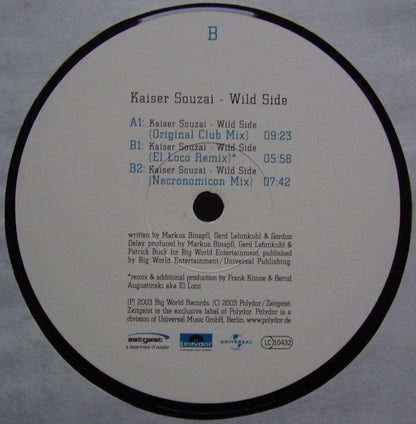 Kaiser Souzai : Wild Side (12")