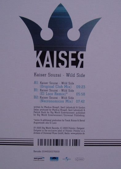 Kaiser Souzai : Wild Side (12")