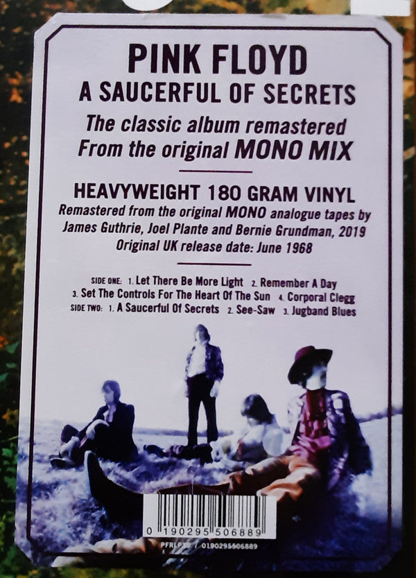 Pink Floyd : A Saucerful Of Secrets (LP, Album, Mono, RE, RM, 180)
