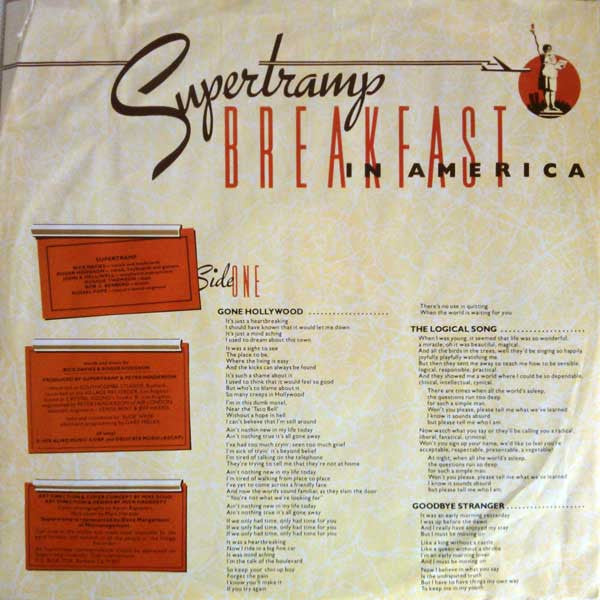 Supertramp : Breakfast In America (LP, Album, RE)