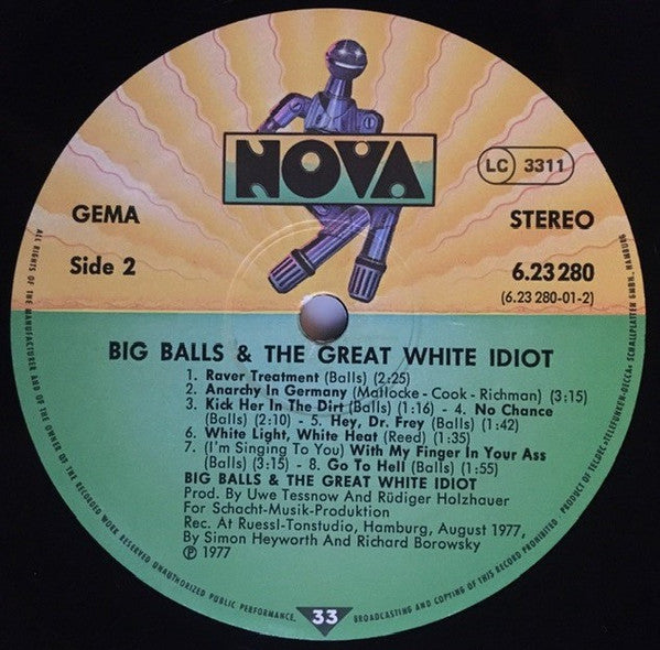 Big Balls & The Great White Idiot : Big Balls & The Great White Idiot (LP, Album)
