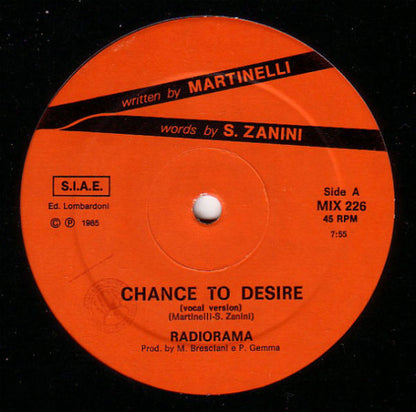 Radiorama : Chance To Desire (12")