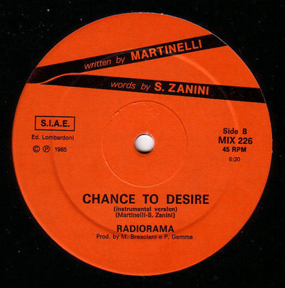 Radiorama : Chance To Desire (12")