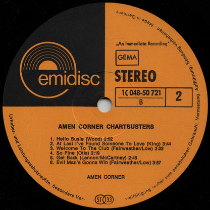 Amen Corner : Chart Busters (LP, Comp, Ora)