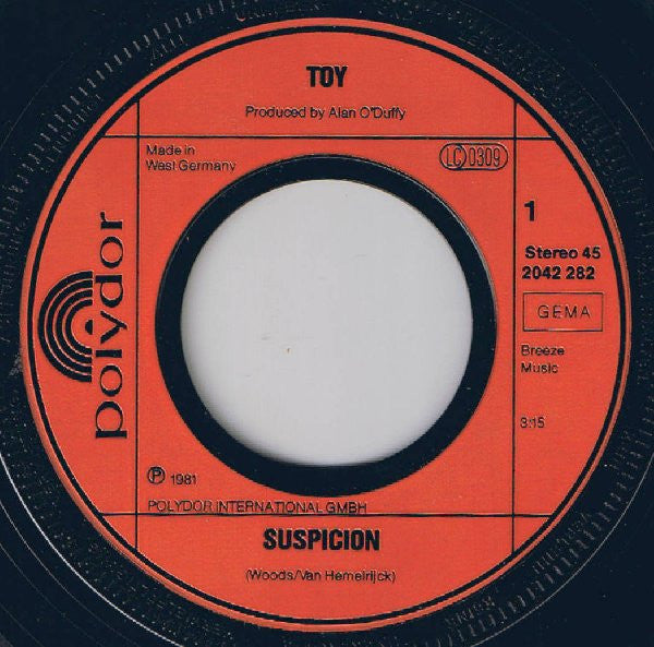 Toy (4) : Suspicion (7", Single)