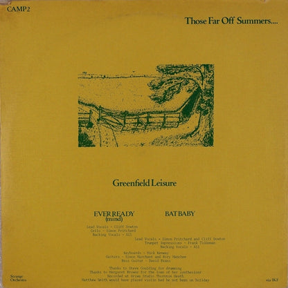 Greenfield Leisure : Those Far Off Summers (12")