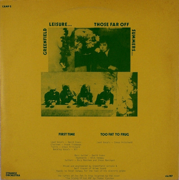 Greenfield Leisure : Those Far Off Summers (12")