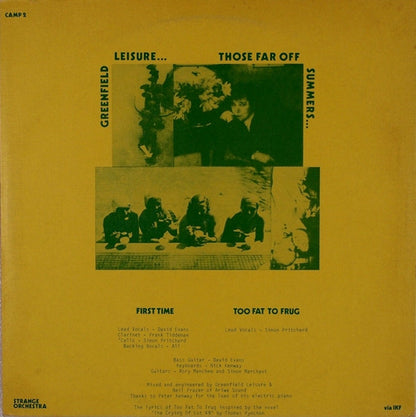 Greenfield Leisure : Those Far Off Summers (12")