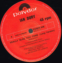 Ian Dury : Really Glad You Came (Long Version) (12", Single)