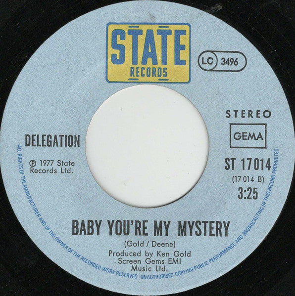 Delegation : You've Been Doing Me Wrong (7", Single)