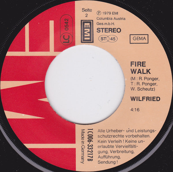 Wilfried : In The Middle Of The Night (7", Single)