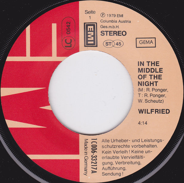 Wilfried : In The Middle Of The Night (7", Single)