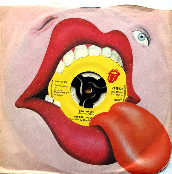 The Rolling Stones : Fool To Cry (7", Single, Lar)