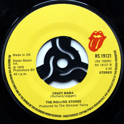 The Rolling Stones : Fool To Cry (7", Single, Lar)