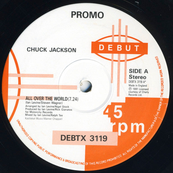 Chuck Jackson : All Over The World (12", Promo)