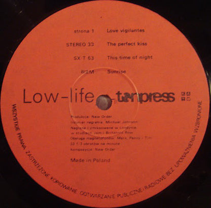New Order : Low-life (LP, Album)