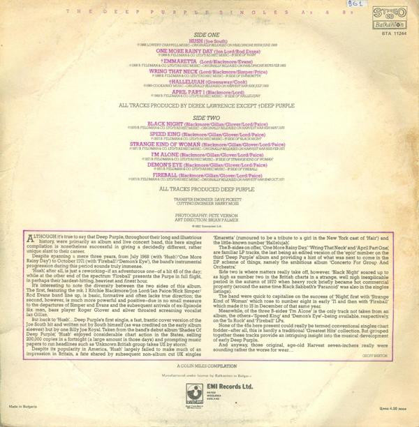 Deep Purple : The Deep Purple Singles A's & B's (LP, Comp)