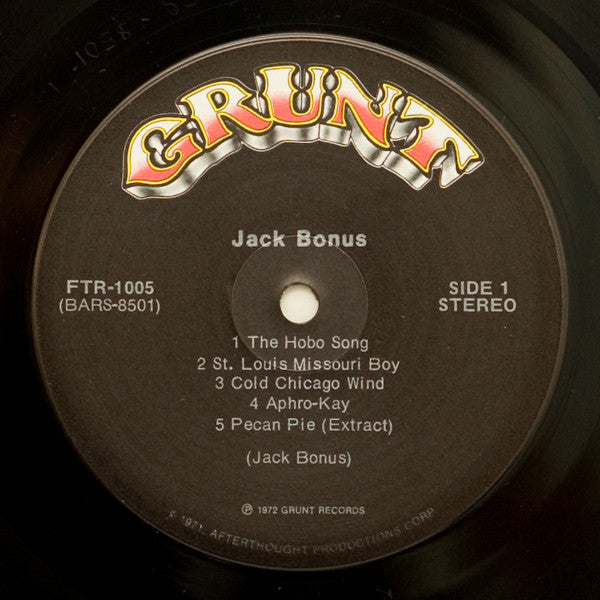 Jack Bonus : Jack Bonus (LP, Album, Hol)