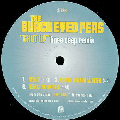 The Black Eyed Peas* : Shut Up (Knee Deep Remix) (12")